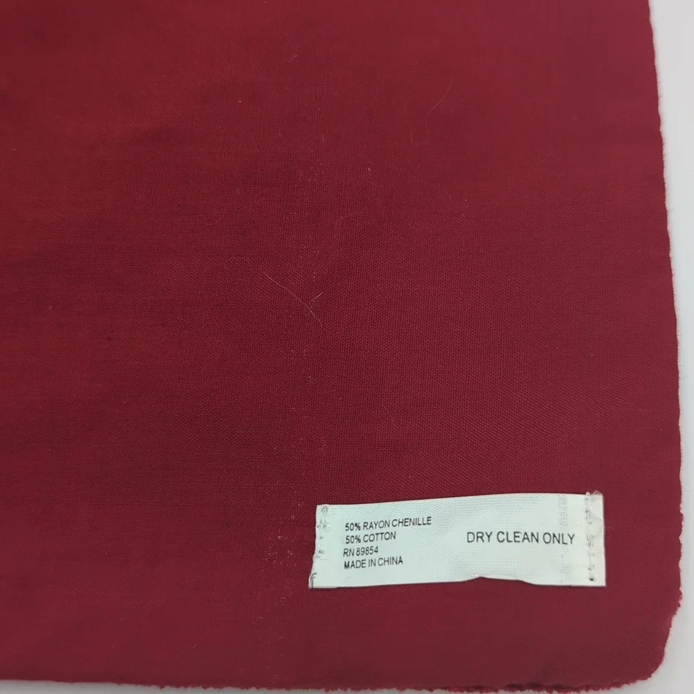 Vintage Moose Place Mat Embroidered Red Green Set Of 4 Chenille Cotton 13x7